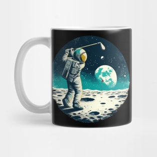 Golf Novelty Funny Astronaut Golfing Funny Golf Mug